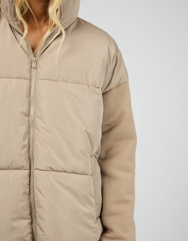 All About Eve - Luxe Knit Puffer Stone