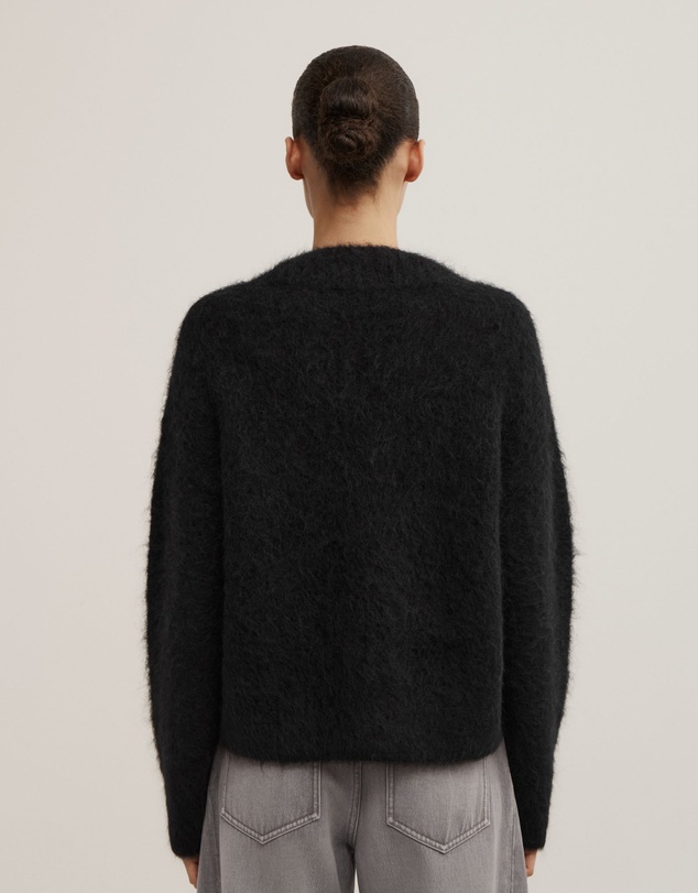 Witchery - High V-neck Fluffy Knit