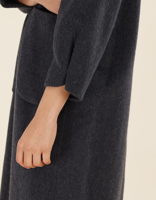Amelius - Celine Hooded Snap Front Coat