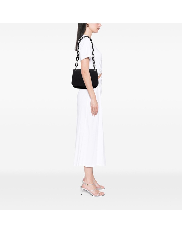 Pre-Loved by Azura Reborn - Pre-Loved Canvas Lucite Chain Shoulder Bag