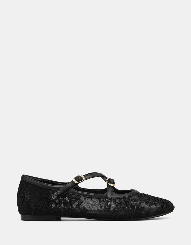 Wittner - Dotty Lace Mesh Textile Ballet Flats