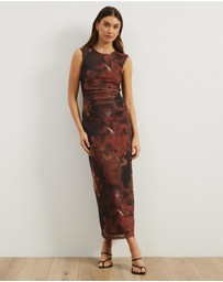 Atmos&Here - Priya Sleeveless Mesh Maxi Dress