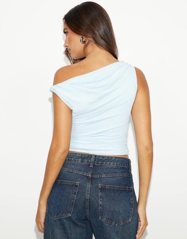 Dazie - Cherie Mesh Asymmetric Top
