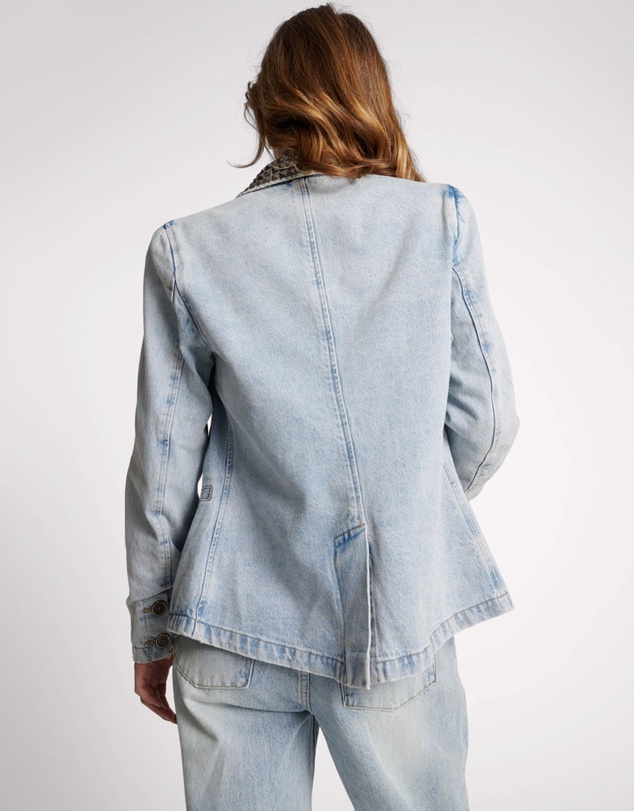 ONE TEASPOON - Diamonde Studded Denim Blazer