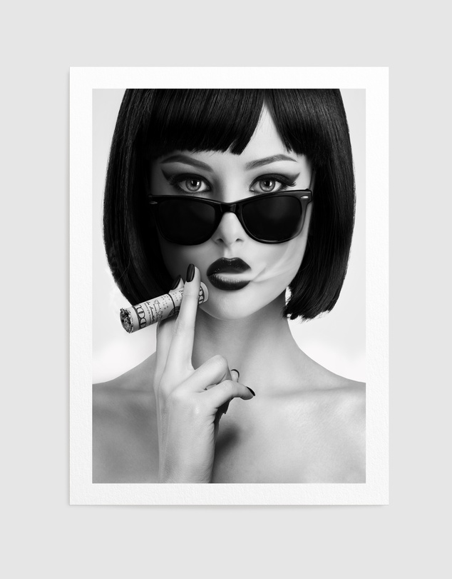 Olive et Oriel - Smoke This by David Drake Art Print
