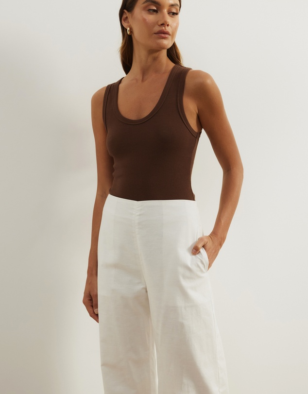 Atmos&Here - Nima Linen Blend Tailored Pants