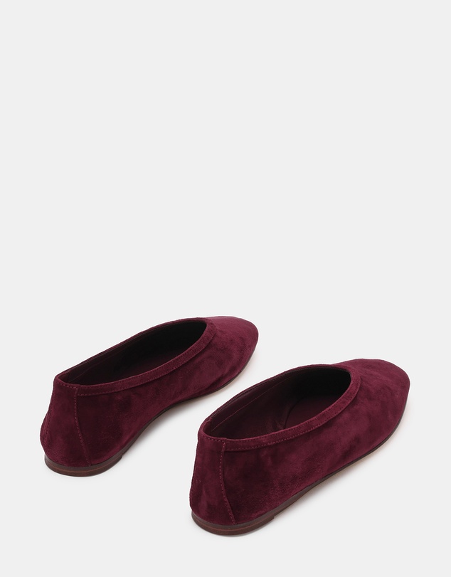 Steve Madden - Leni Wine Suede Flats