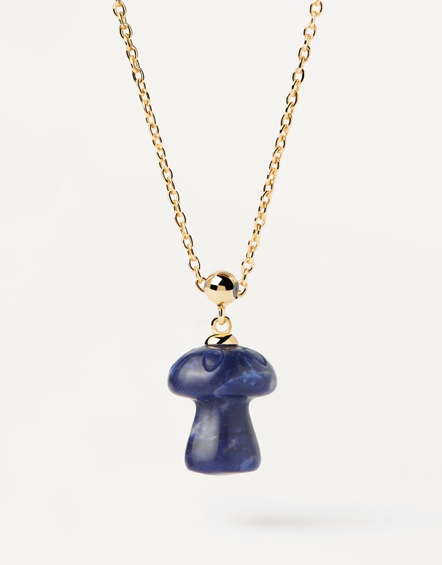 PDPAOLA - Charm Necklace Sodalite Mushroom Charm