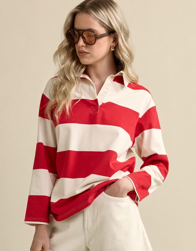 MVN - Striped Rugby Top