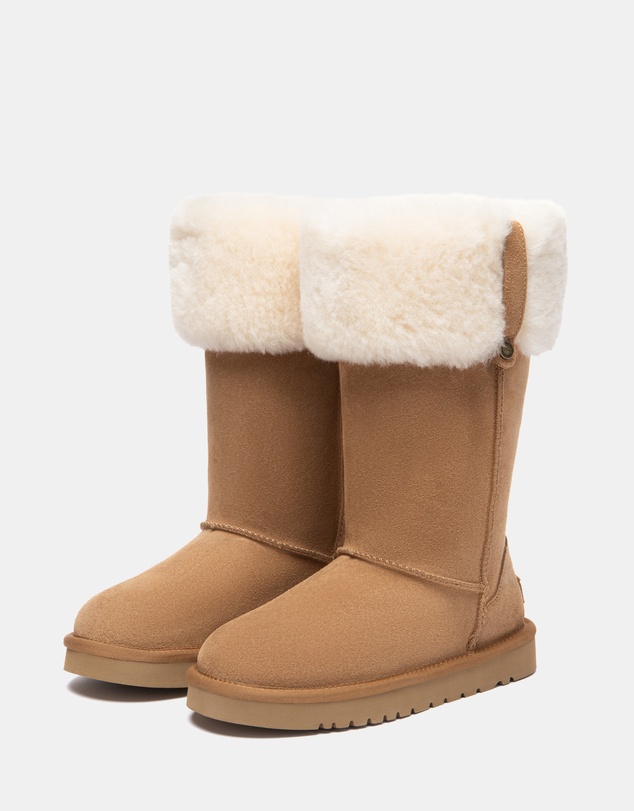 EVERAU - Australian Shepherd Ugg Tall Eleny Cow Suede Upper UGG Boots