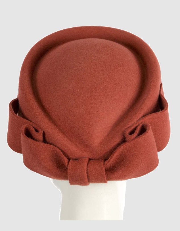 Max Alexander - Felt Rust Pillbox Hat