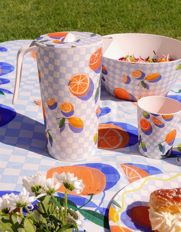The Somewhere Co - Sorrento Citrus Bamboo Meleamine Jug
