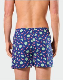Mitch Dowd - Mens Woven Boxer Shorts 3 Pack in Tequila Print