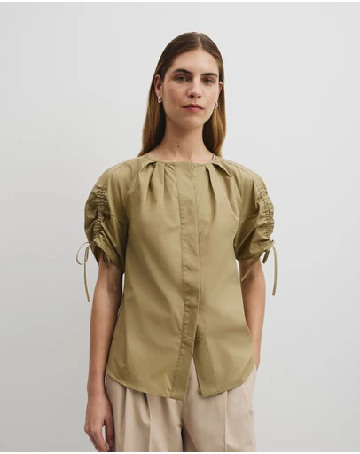 Country Road - Gathered Sleeve Blouse