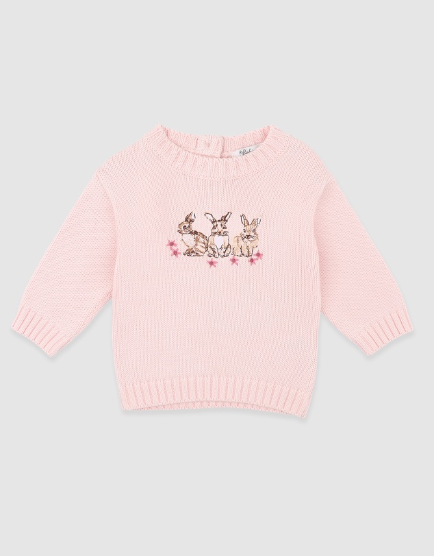 Bebe by Minihaha - Winnie Emb. Bunny Knitted Jumper