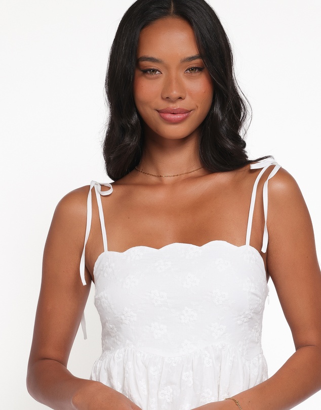 Petal & Pup - Lynne Mini Dress - White Broderie