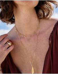 Rachel Jackson - Dreamcatcher Bird Choker Necklace Gold