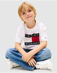 Tommy Hilfiger - Heritage Flag Print Jersey T-Shirt - Teens