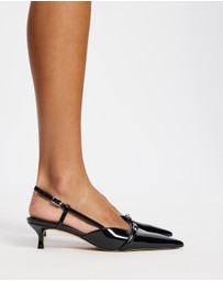 Dazie - Jane Pointed Toe Kitten Heels
