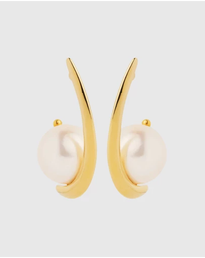 Najo - Mariselle Yellow Gold Pearl Earring