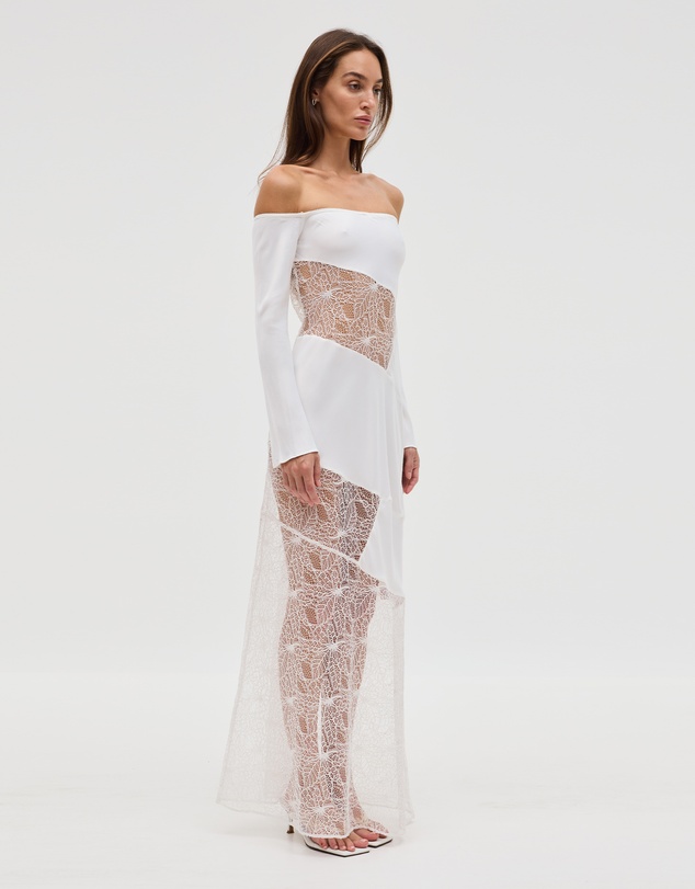 Third Form - Inhale Panel Off Shoulder Dress