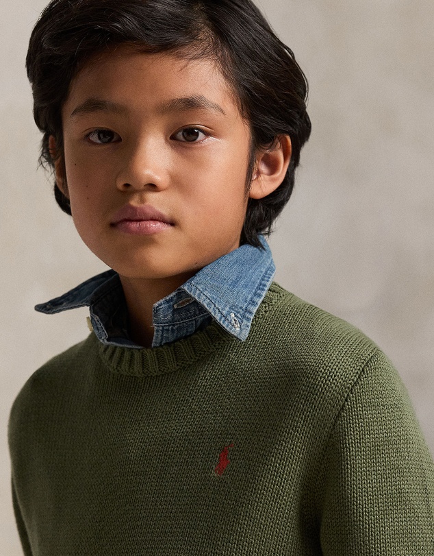 Polo Ralph Lauren - Cotton Crewneck Sweater - ICONIC EXCLUSIVE - Teens