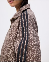 adidas Originals - Firebird Oversized Allover Print Denim Jacket
