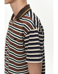 Andersson Bell - Stripe Layered Collar T-Shirt