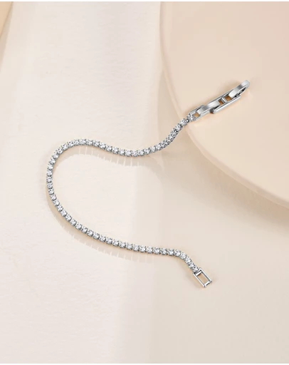 Mestige - Olivia Bracelet embellished with crystals by Swarovski® - Silver Plated