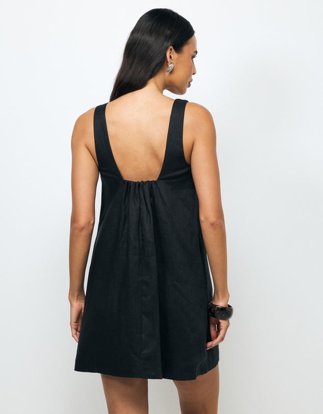 AERE - Kilah Linen Mini Dress