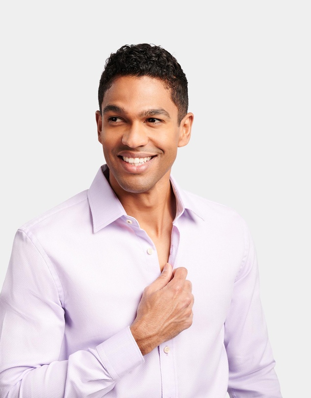 Brooksfield - Tonal Textured Slim Fit Dress Shirt