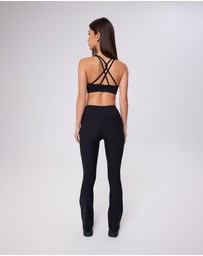 Upstate - Air Sculpt Strappy Crop - Black