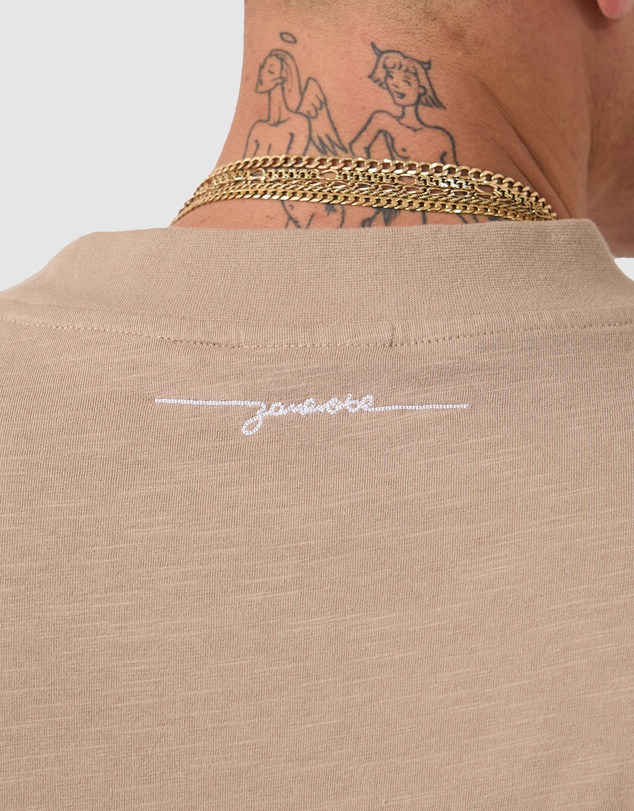 Zanerobe - Cropped Slub Flow Tee Coffee
