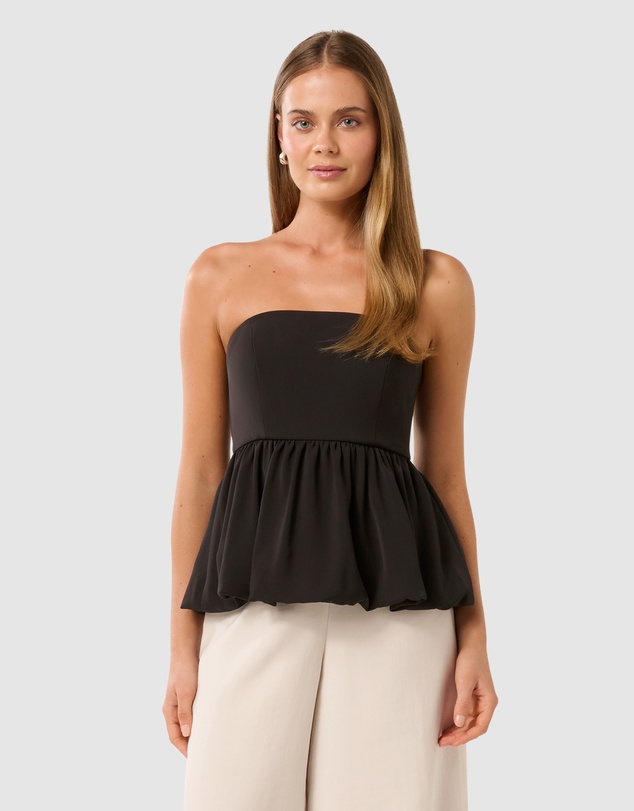 Forever New - Victoria Strapless Peplum Top