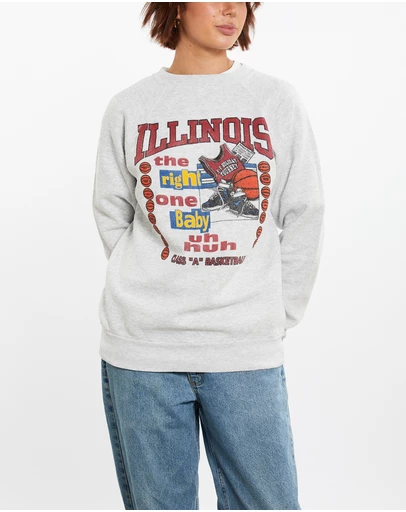 Vintage by The Real Deal - Pre Loved - 90s Illinois Basketball Sweatshirt
