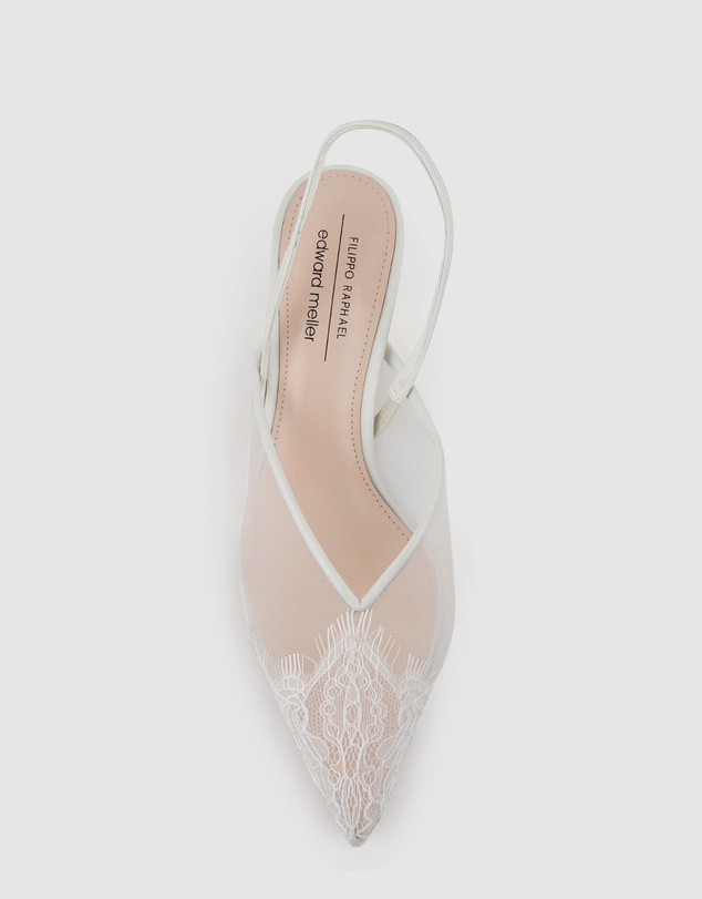 Edward Meller - DESTINE60 Lace Front Mesh Slingback
