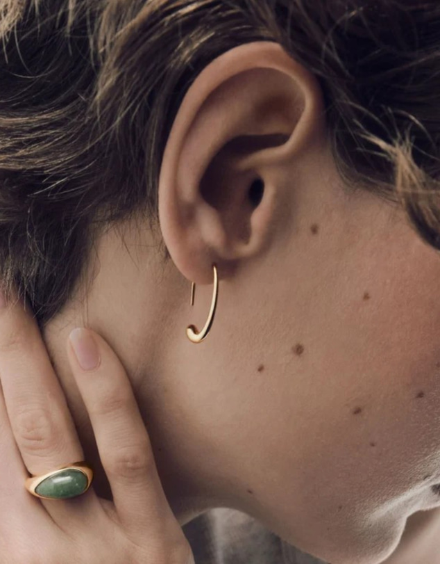 PDPAOLA - Green Aventurine Luna Stamp Ring