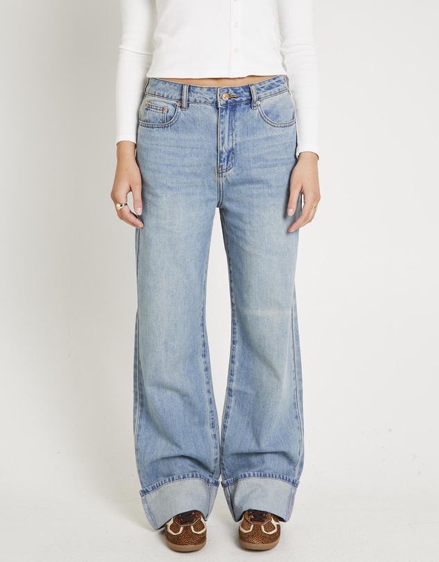 Subtitled - Demi Fold Hem Denim Jeans