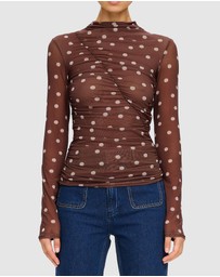 KIVARI - Edie Mesh Top