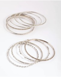 Lovisa - Silver Statement Bangle Pack