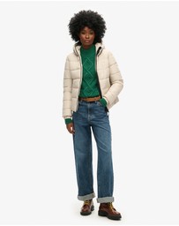 Superdry - Slim Fit Hooded Spirit Sports Puffer