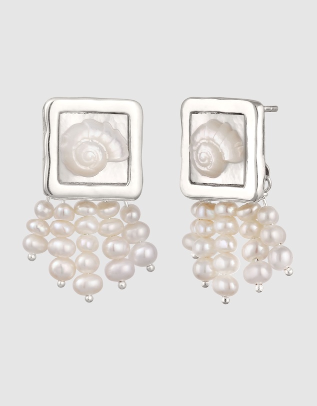 Haze & Glory - ICONIC EXCLUSIVE - Earrings Island Girl Pearl 925 Sterling Silver