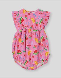 Goldie + Ace - Fruit Salad Lani Linen Romper - ICONIC EXCLUSIVE - Babies