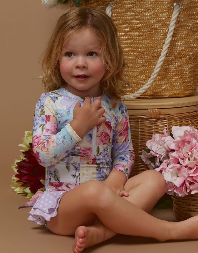 Aqua Blu Kids - Meadow Long Sleeve One Piece - Babies