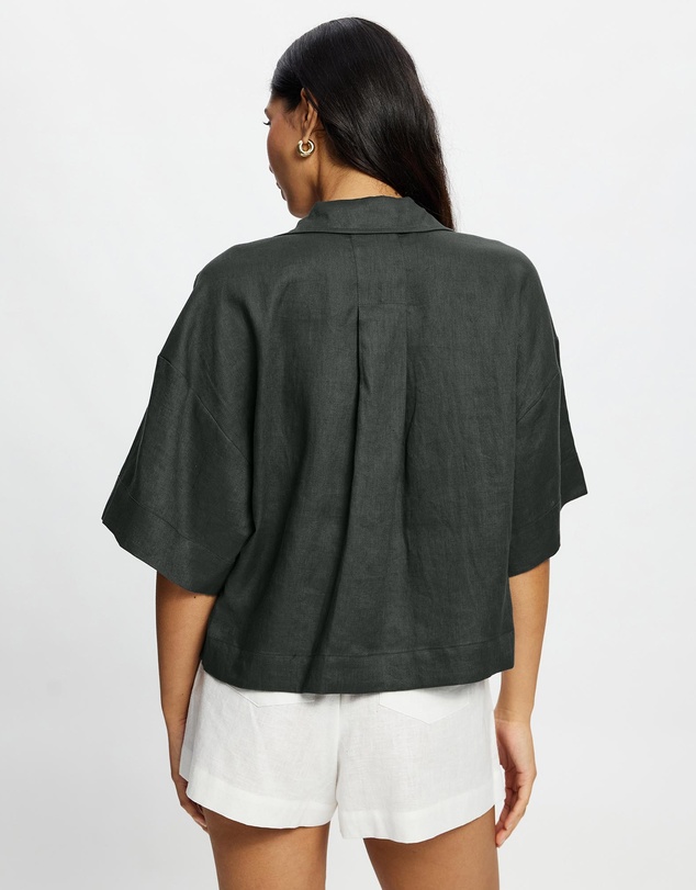 White By FTL - Bay Linen Shirt