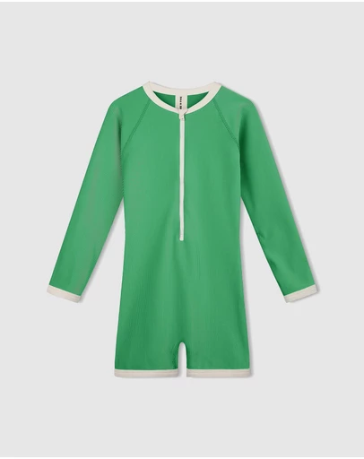 Zulu & Zephyr Mini - Mini Stripe Rib Surf Suit - Kids