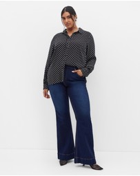 City Chic - Hesper Mews Spot Shirt
