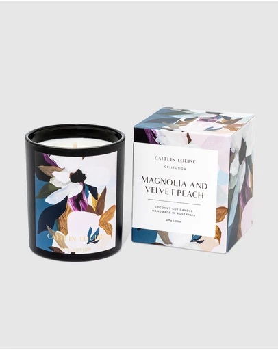 Caitlin Louise Collection - Magnolia & Velvet Peach Artist Candle