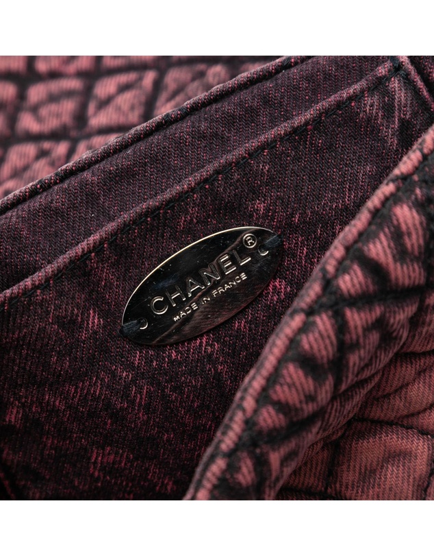Pre-Loved by Azura Reborn - Pre-Loved Small Square CC Quilted Denimpression Single Flap