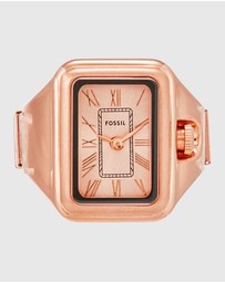 Fossil - Raquel Ring Rose Gold Tone Analogue Watch